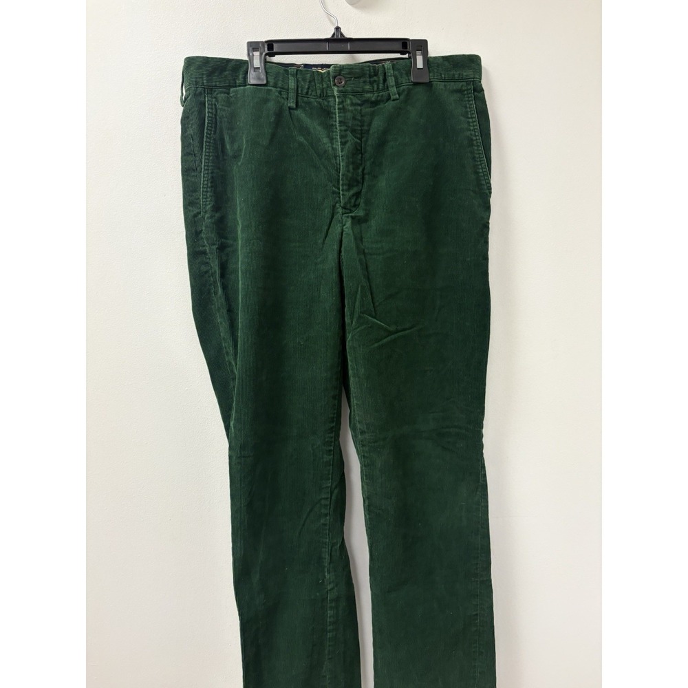Ralph Lauren Rugby Corduroy Pants Mens 34x34 Green Straight Leg Casual